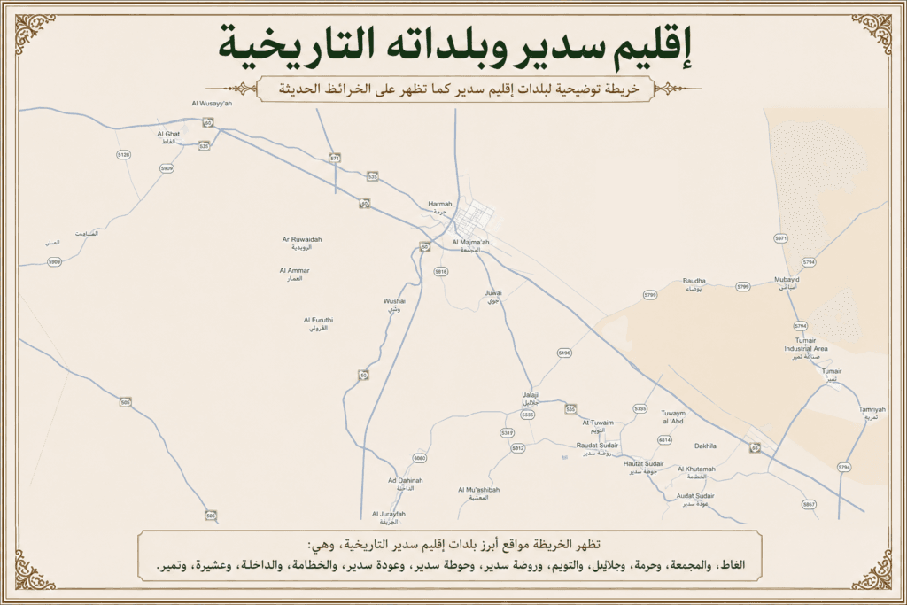 جغرافية إقليم سدير
