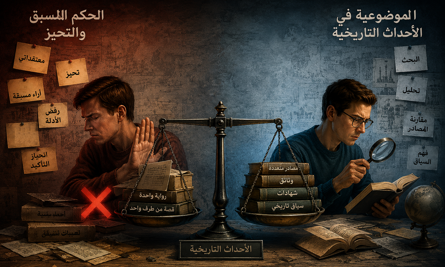 الموضوعية والحكم المسبق في الأحداث التاريخية