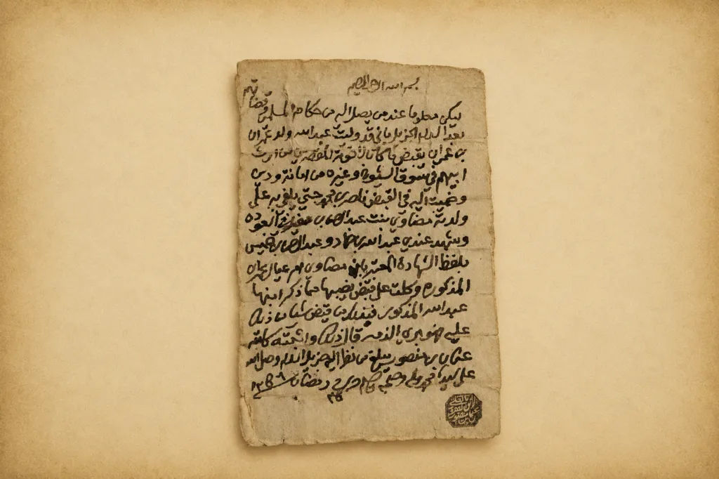 وكالة الشيخ عثمان بن منصور لعبدالله بن عمران