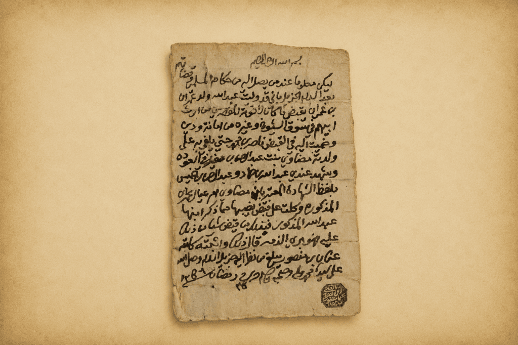 وكالة الشيخ عثمان بن منصور لعبدالله بن عمران