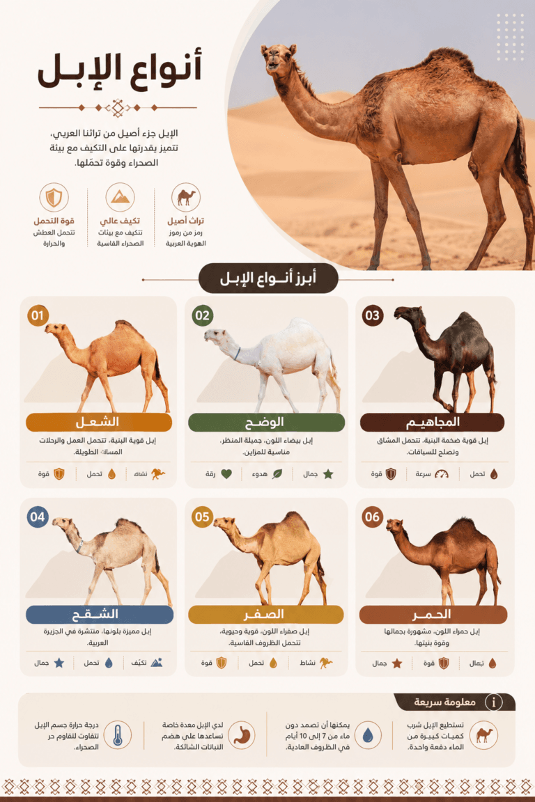 أنواع الإبل