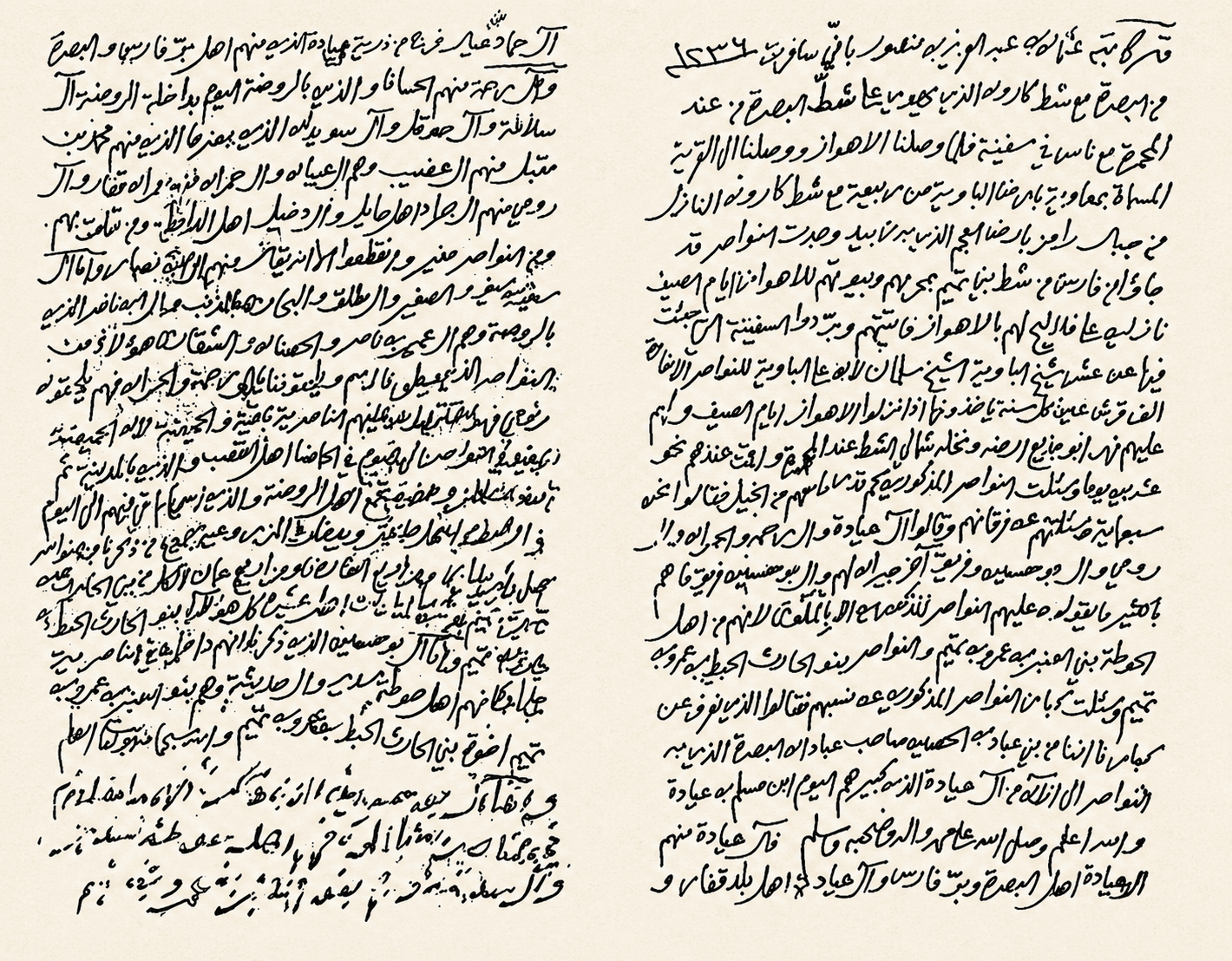 رحلة الشيخ عثمان بن منصور إلى الأهواز سنة 1236هـ وشهادته عن النواصر في العراق والأهواز