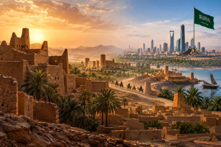 من الدرعية إلى المملكة: مسيرة نمو الدولة السعودية عبر ثلاثة أدوار تاريخية